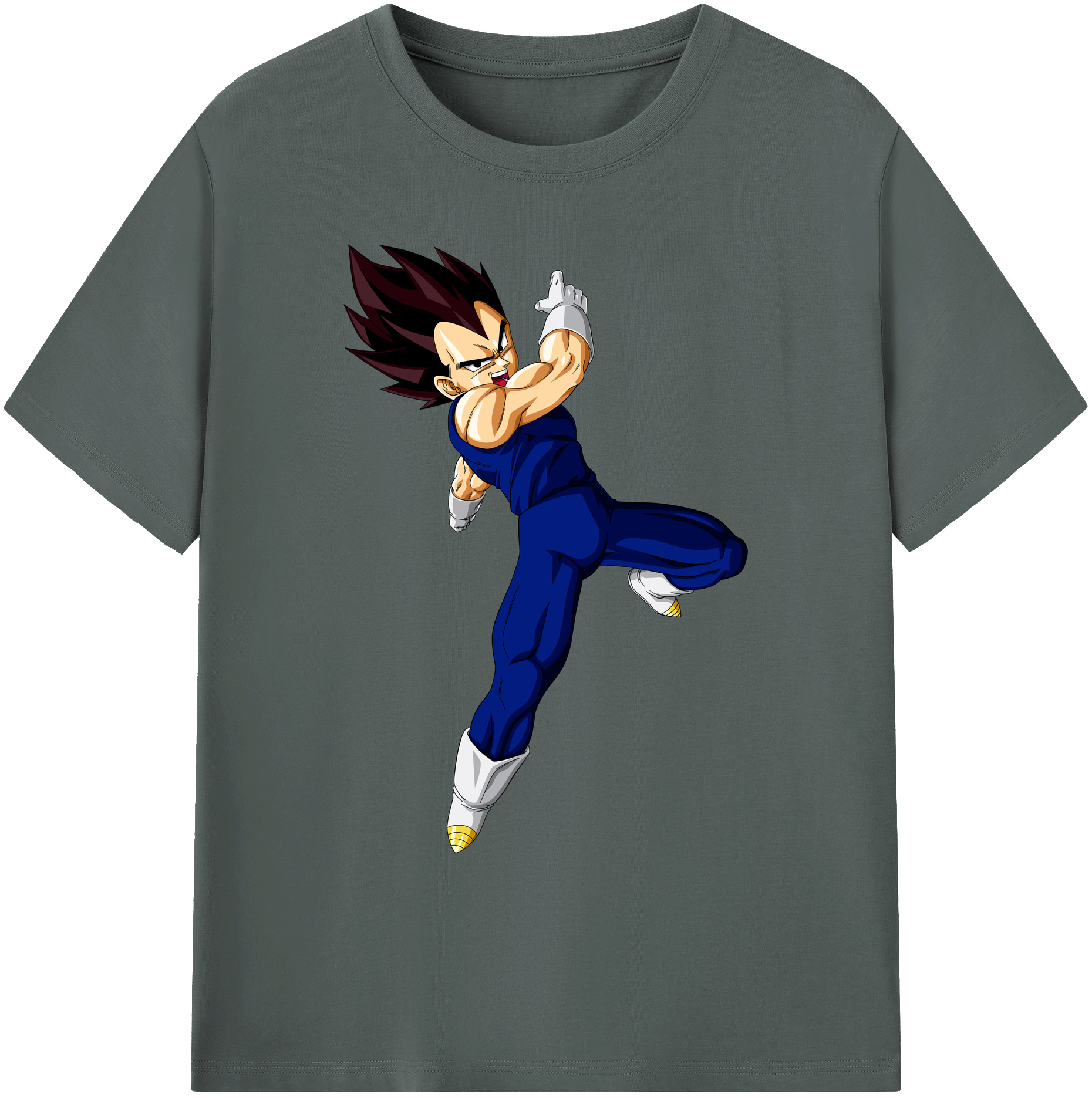 （画像用） ドラゴンボール ベジータ四世（Bejīta Yonsei）DRAGON BALL Vegeta IV 綿100％ メンズ半袖Tシャツ｜肌触りやわらか＆通気性